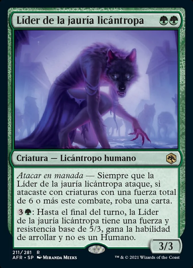 Líder de la jauría licántropa (Adventures in the Forgotten Realms) - Magic: The Gathering in TCG Land