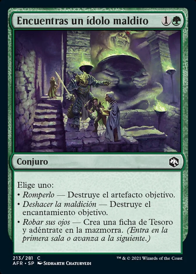 Encuentras un ídolo maldito (Adventures in the Forgotten Realms) - Magic: The Gathering in TCG Land México