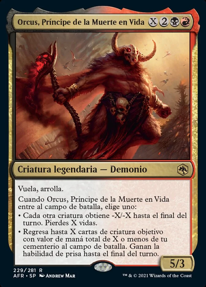 Orcus, Príncipe de la Muerte en Vida (Adventures in the Forgotten Realms) - Magic: The Gathering in TCG Land México