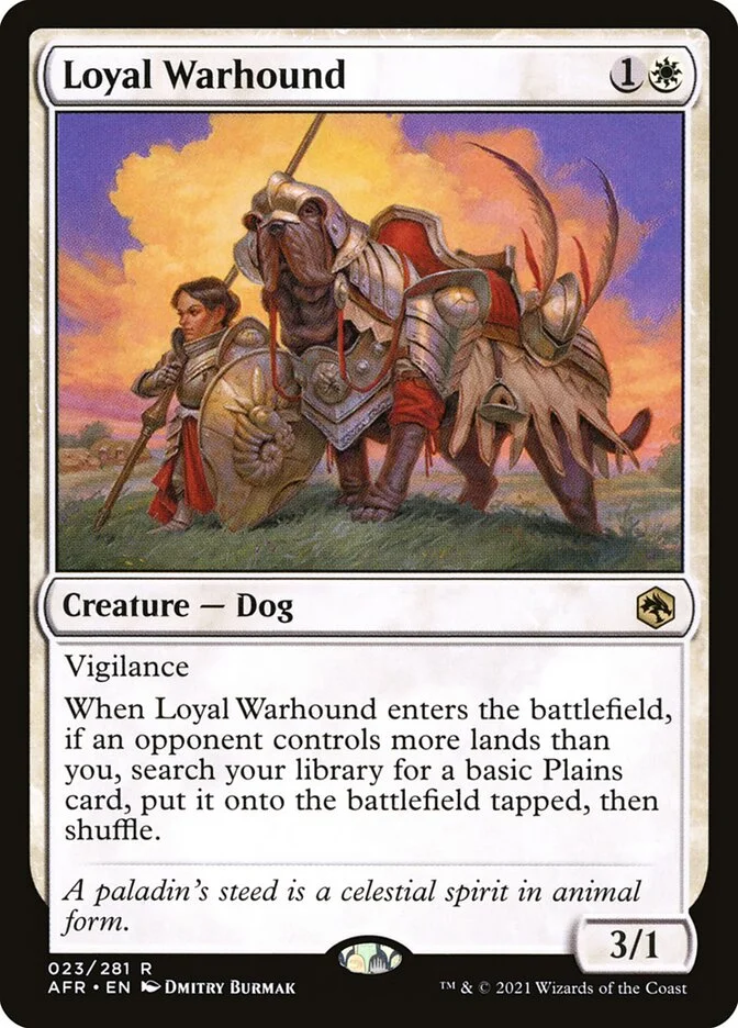 Loyal Warhound (Adventures in the Forgotten Realms) - Magic: The Gathering in TCG Land