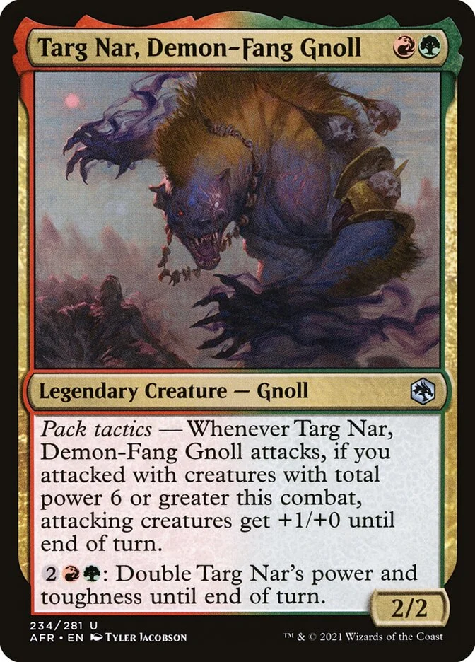 Targ Nar, Demon-Fang Gnoll (Adventures in the Forgotten Realms) - Magic: The Gathering in TCG Land