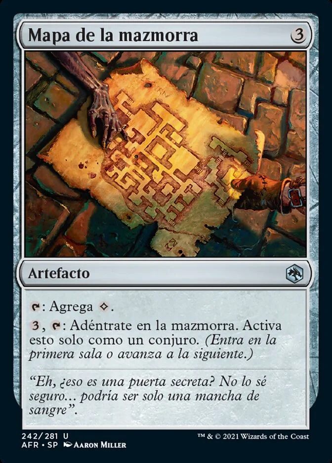 Mapa de la mazmorra (Adventures in the Forgotten Realms) - Magic: The Gathering in TCG Land