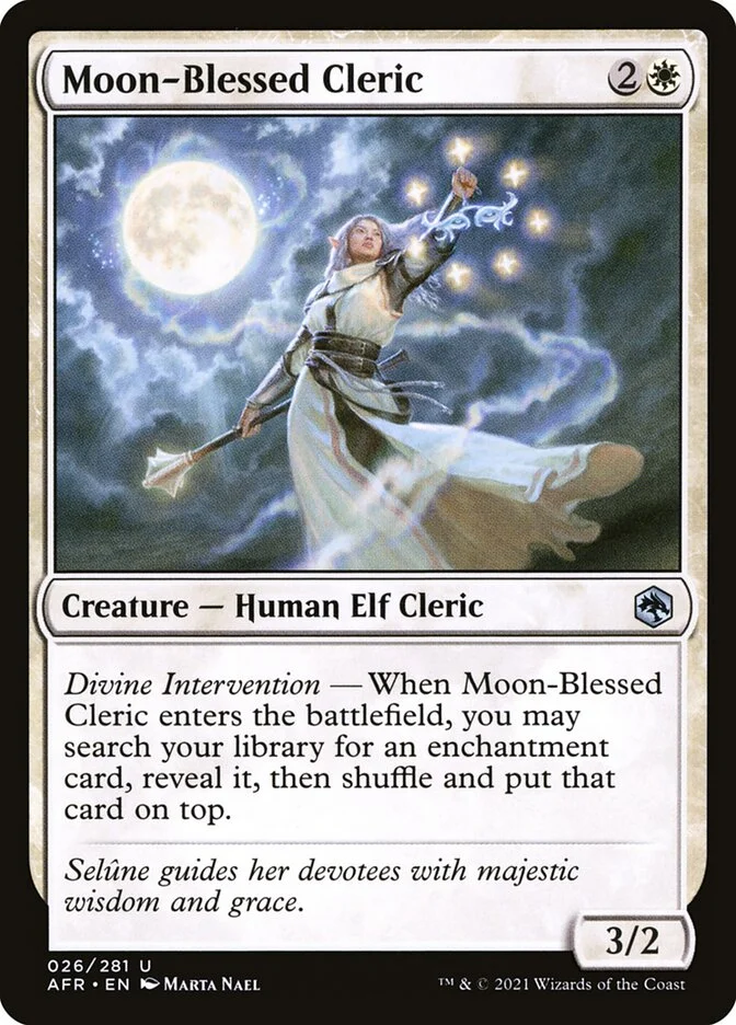 Moon-Blessed Cleric (Adventures in the Forgotten Realms) - Magic: The Gathering in TCG Land