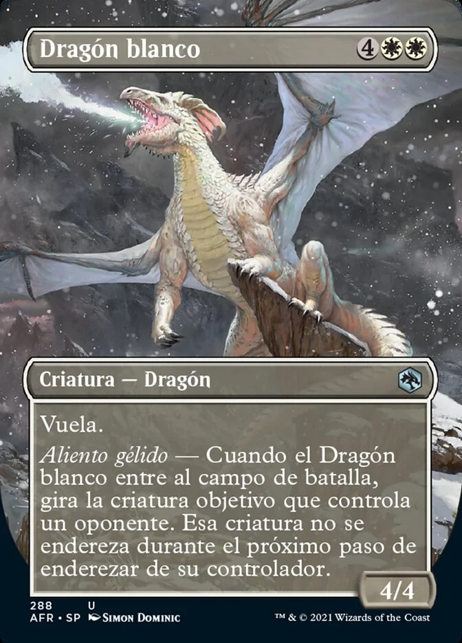 Dragón blanco (Adventures in the Forgotten Realms) - Magic: The Gathering in TCG Land