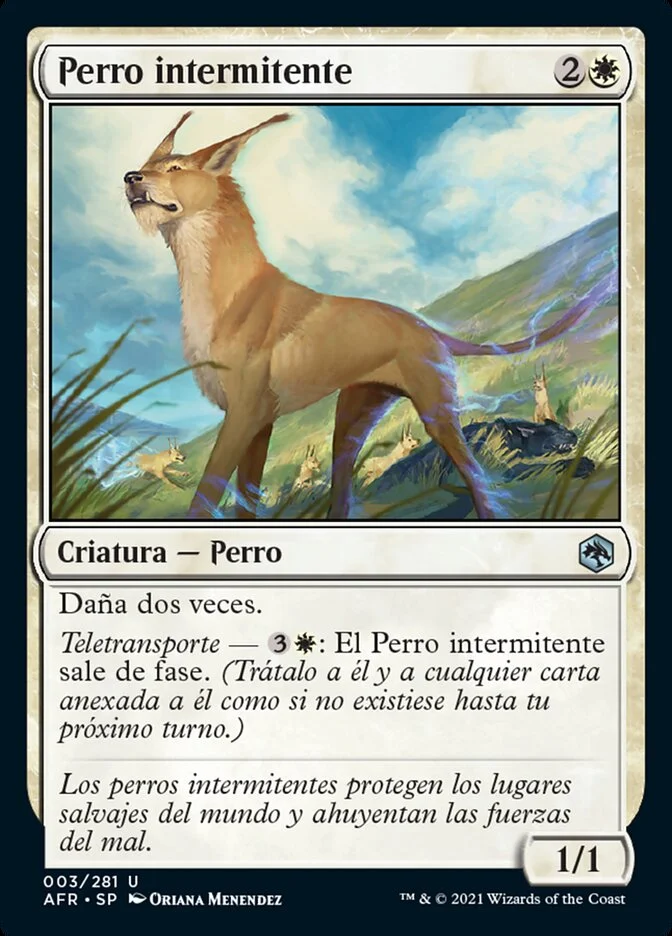 Perro intermitente (Adventures in the Forgotten Realms) - Magic: The Gathering in TCG Land
