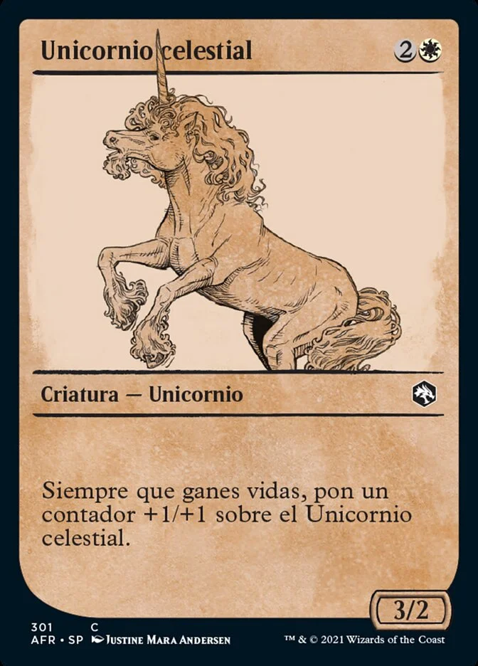 Unicornio celestial (Adventures in the Forgotten Realms) - Magic: The Gathering in TCG Land