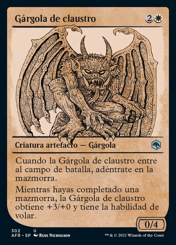 Gárgola de claustro (Adventures in the Forgotten Realms) - Magic: The Gathering in TCG Land