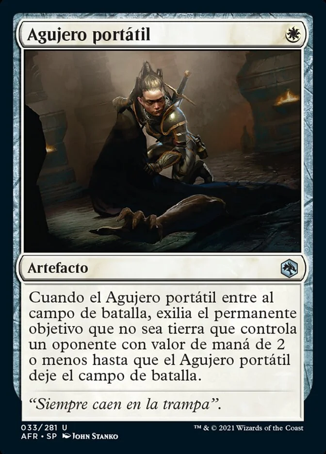 Agujero portátil (Adventures in the Forgotten Realms) - Magic: The Gathering in TCG Land
