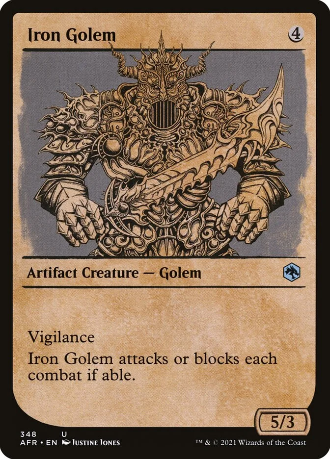 Iron Golem (Adventures in the Forgotten Realms) - Magic: The Gathering in TCG Land