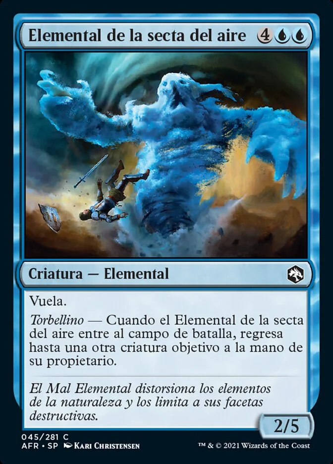 Elemental de la secta del aire (Adventures in the Forgotten Realms) - Magic: The Gathering in TCG Land