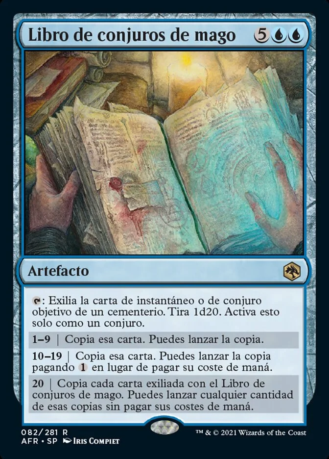 Libro de conjuros de mago (Adventures in the Forgotten Realms) - Magic: The Gathering in TCG Land