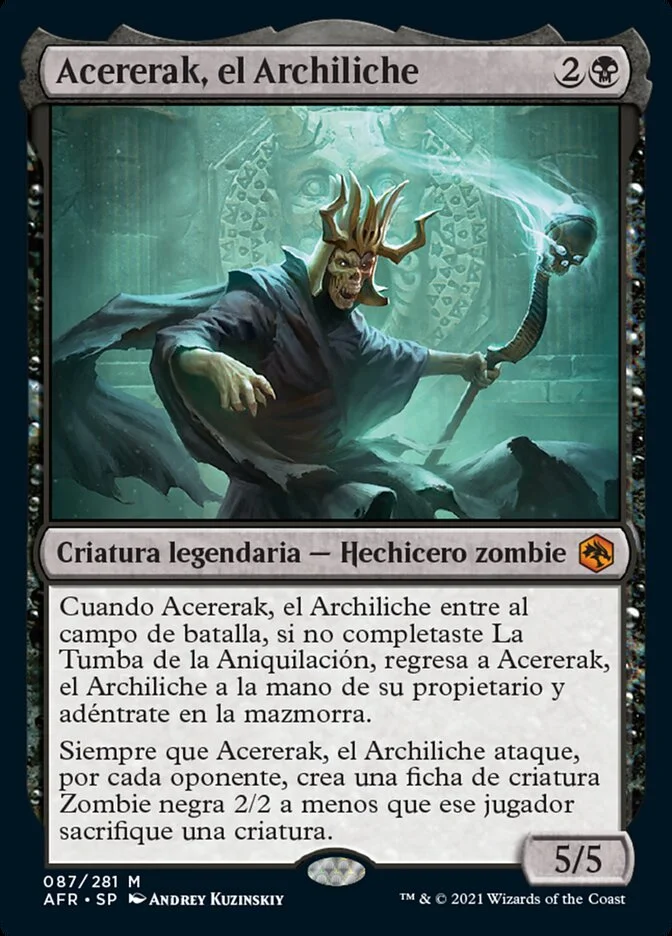 Acererak, el Archiliche (Adventures in the Forgotten Realms) - Magic: The Gathering in TCG Land
