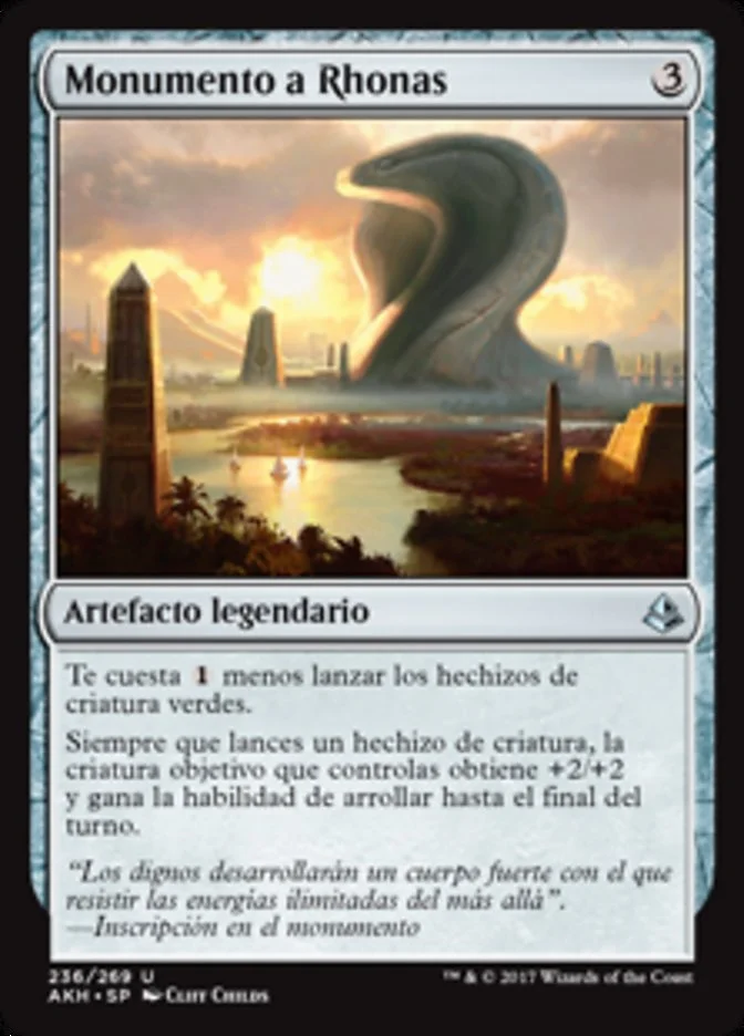 Monumento a Rhonas (Amonkhet) - Magic: The Gathering in TCG Land México