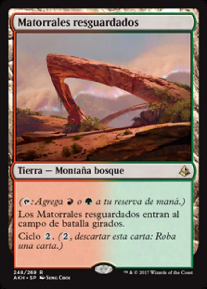 Matorrales resguardados (Amonkhet) - Magic: The Gathering in TCG Land México