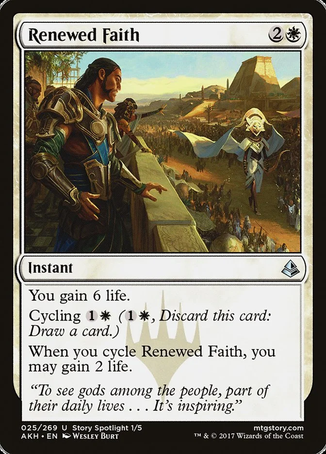 Renewed Faith (Amonkhet) - Magic: The Gathering in TCG Land