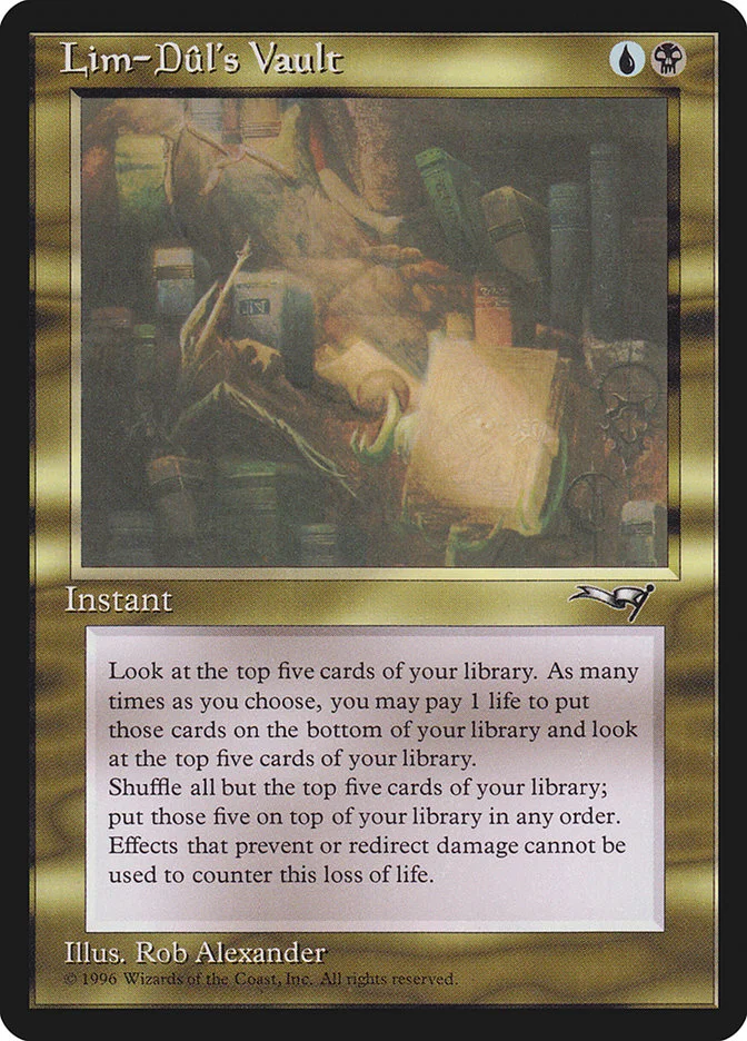 Lim-Dûl's Vault (Alliances) - Magic: The Gathering in TCG Land
