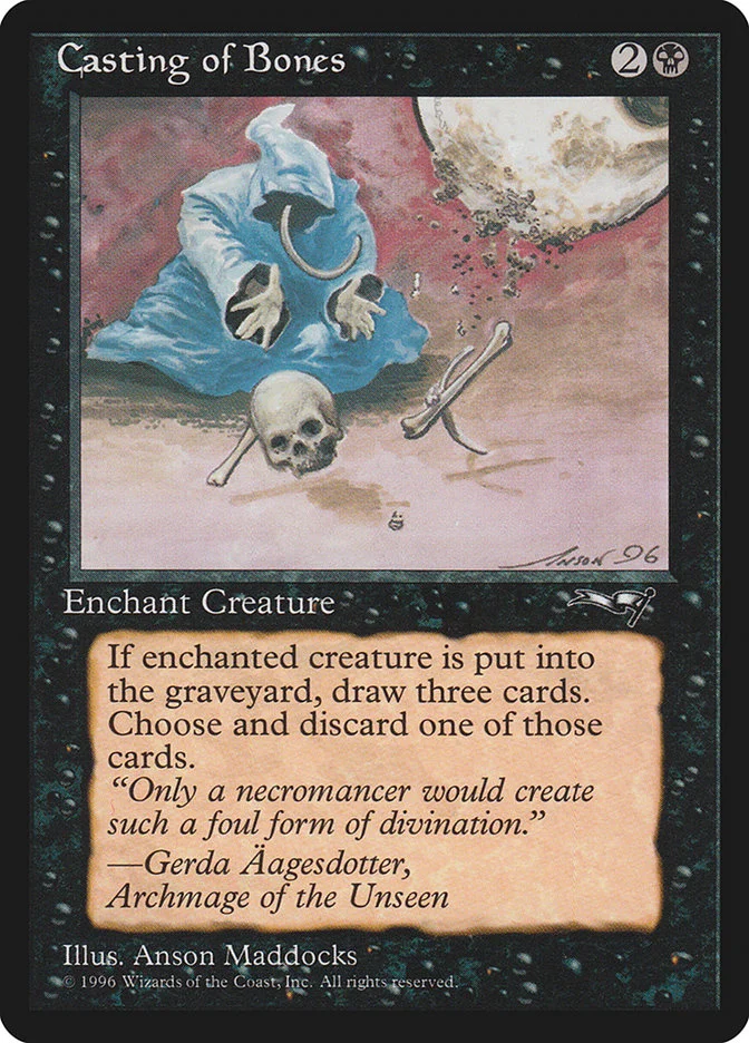 Casting of Bones (Alliances) - Magic: The Gathering in TCG Land