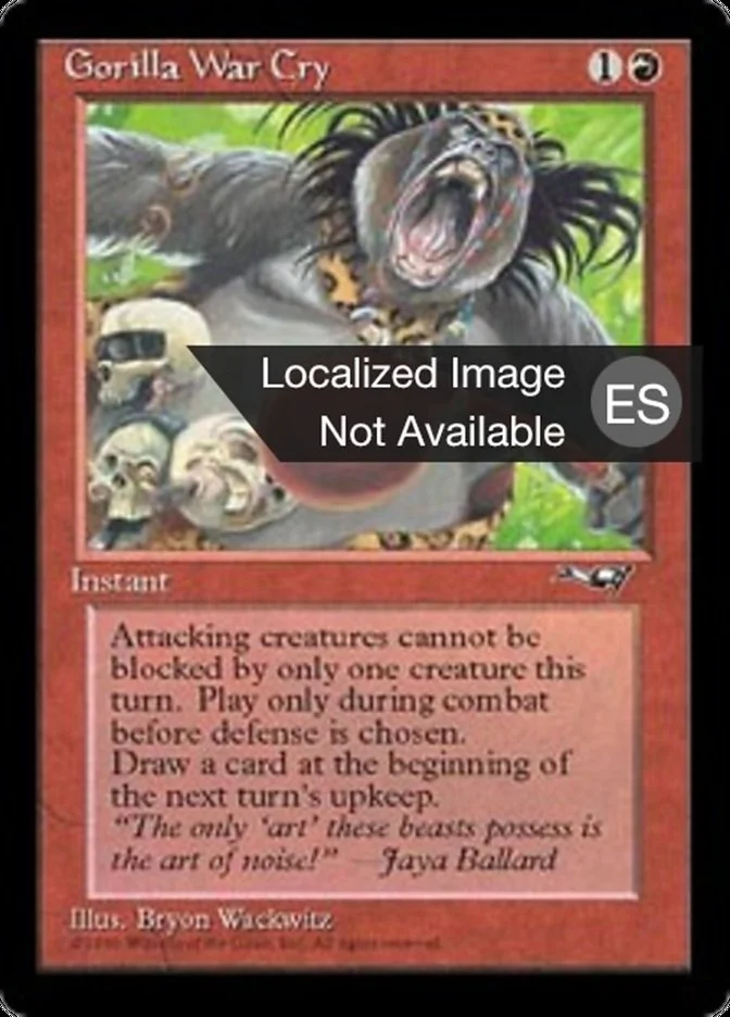Grito de guerra gorila (Alliances) - Magic: The Gathering in TCG Land