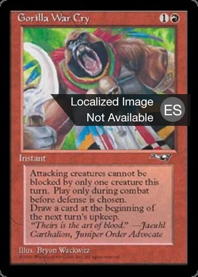 Grito de guerra gorila (Alliances) - Magic: The Gathering in TCG Land