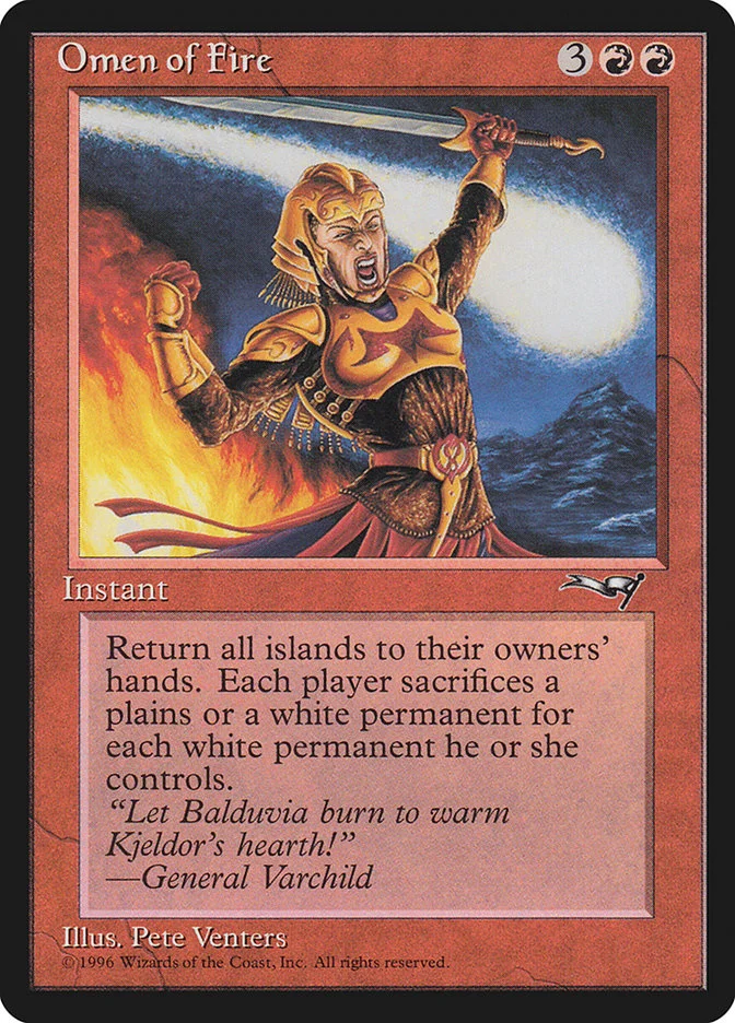 Omen of Fire (Alliances) - Magic: The Gathering in TCG Land