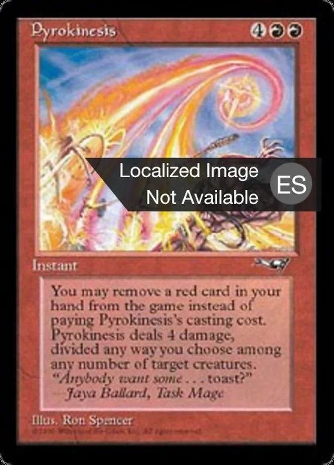 Piroquinesis (Alliances) - Magic: The Gathering in TCG Land México