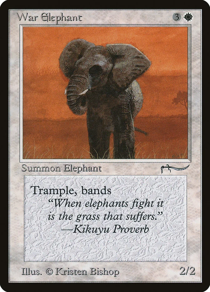 War Elephant (Arabian Nights) - Magic: The Gathering in TCG Land
