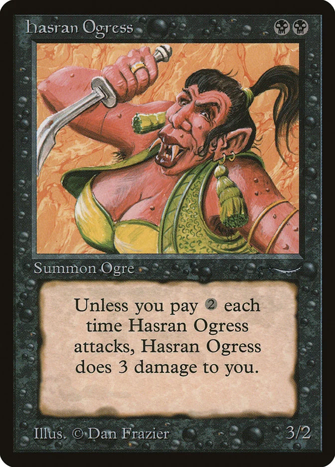 Hasran Ogress (Arabian Nights) - Magic: The Gathering in TCG Land