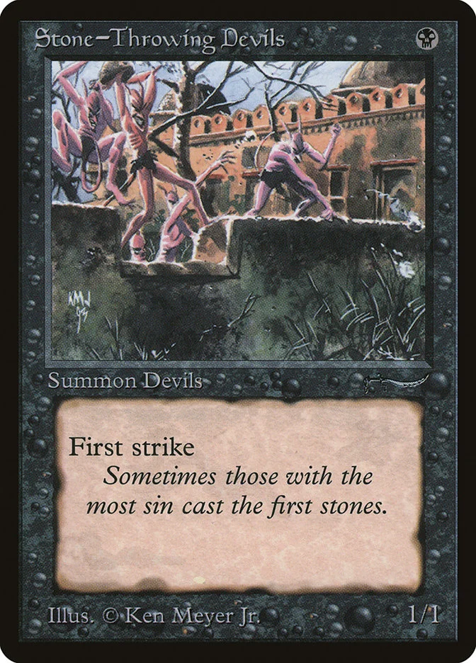 Stone-Throwing Devils (Arabian Nights) - Magic: The Gathering in TCG Land