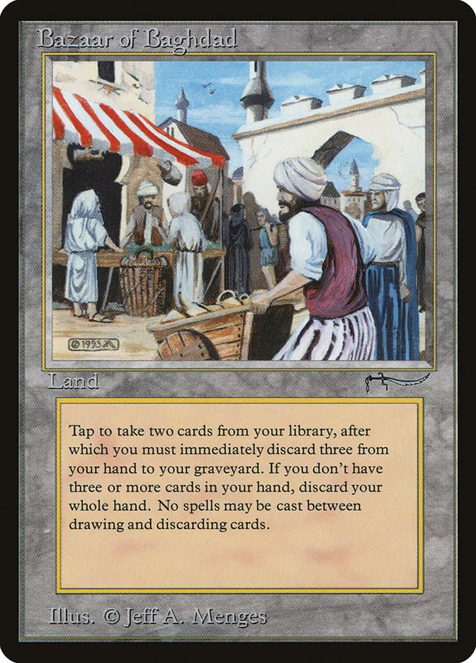 Bazaar of Baghdad (Arabian Nights) - Magic: The Gathering in TCG Land