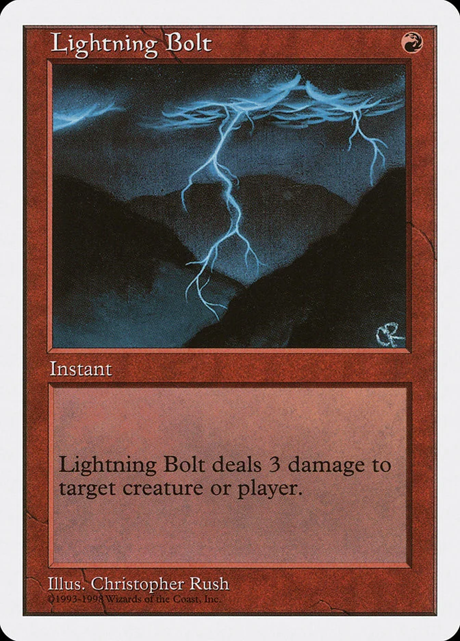 Lightning Bolt (Anthologies) - Magic: The Gathering in TCG Land