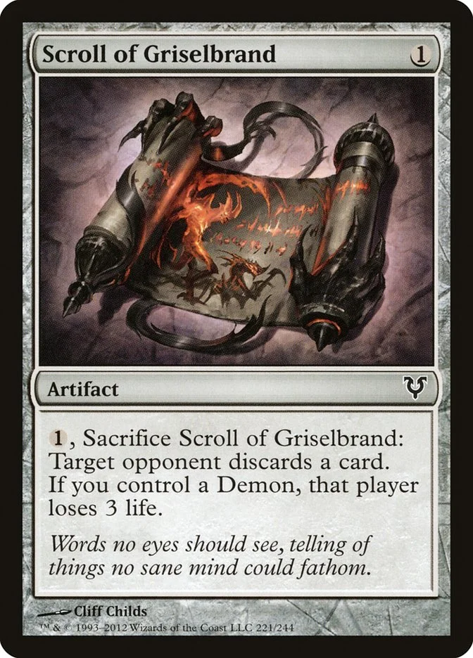 Scroll of Griselbrand (Avacyn Restored) - Magic: The Gathering in TCG Land