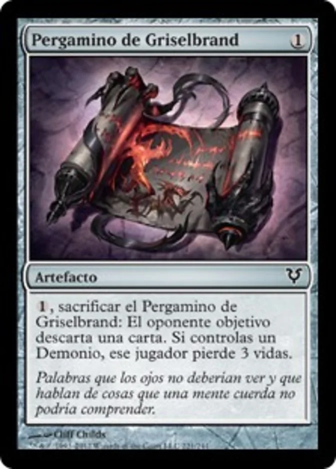 Pergamino de Griselbrand (Avacyn Restored) - Magic: The Gathering in TCG Land