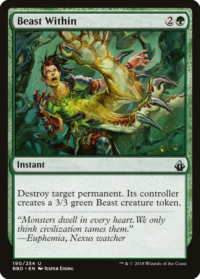 Beast Within (Battlebond) - Magic: The Gathering in TCG Land