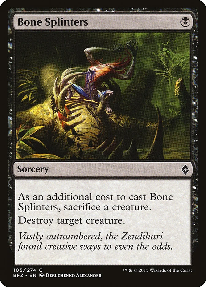 Bone Splinters (Battle for Zendikar) - Magic: The Gathering in TCG Land