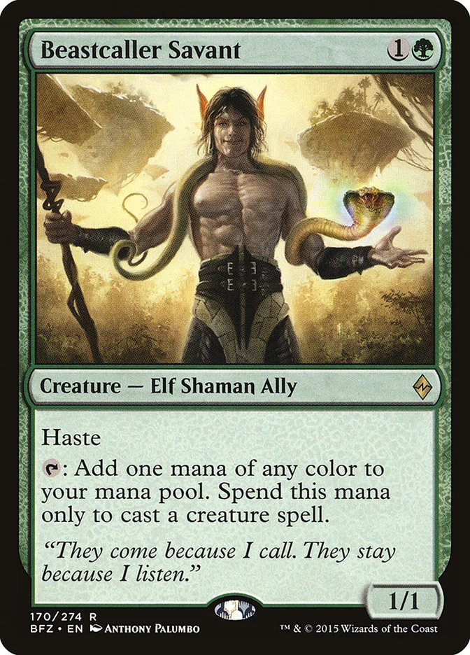 Beastcaller Savant (Battle for Zendikar) - Magic: The Gathering in TCG Land