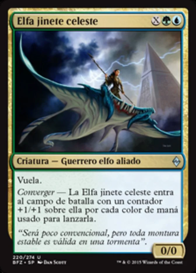 Elfa jinete celeste (Battle for Zendikar) - Magic: The Gathering in TCG Land