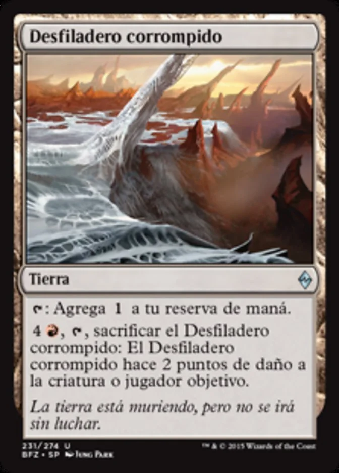 Desfiladero corrompido (Battle for Zendikar) - Magic: The Gathering in TCG Land