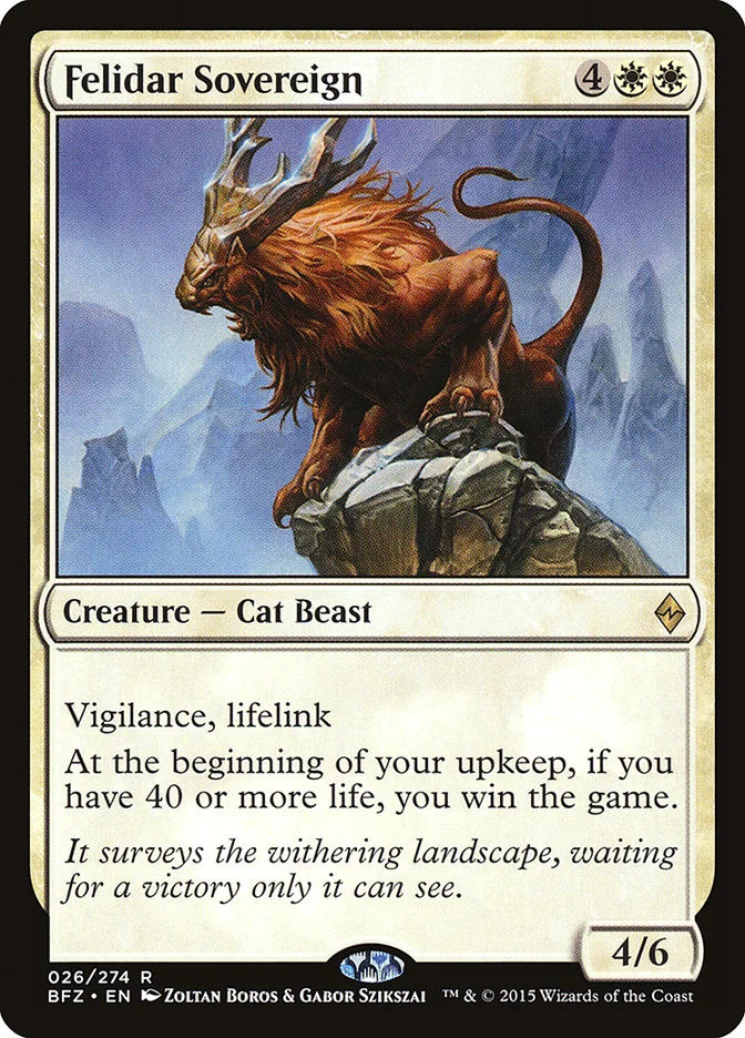 Felidar Sovereign (Battle for Zendikar) - Magic: The Gathering in TCG Land
