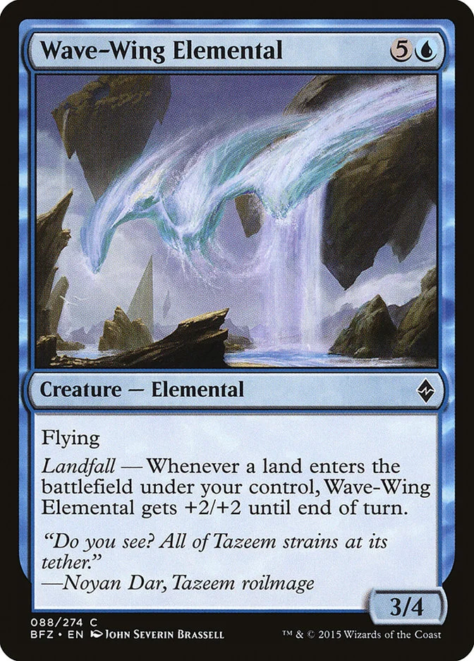 Wave-Wing Elemental (Battle for Zendikar) - Magic: The Gathering in TCG Land