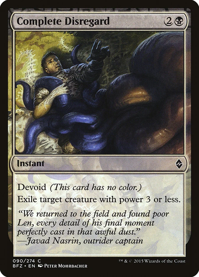 Complete Disregard (Battle for Zendikar) - Magic: The Gathering in TCG Land