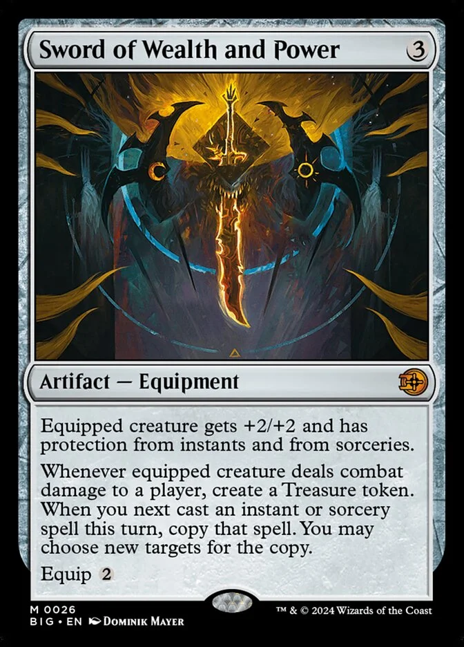 Sword of Wealth and Power (The Big Score) - Magic: The Gathering in TCG Land