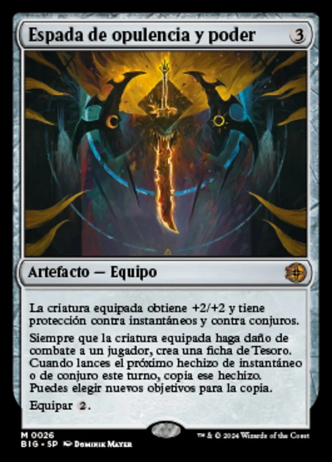 Espada de opulencia y poder (The Big Score) - Magic: The Gathering in TCG Land