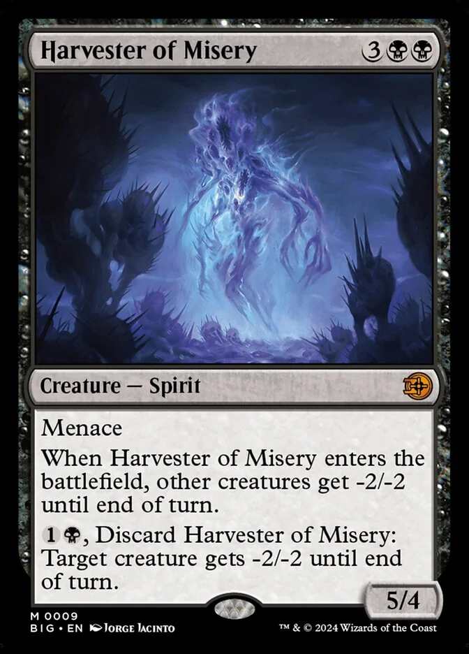 Harvester of Misery (The Big Score) - Magic: The Gathering in TCG Land México