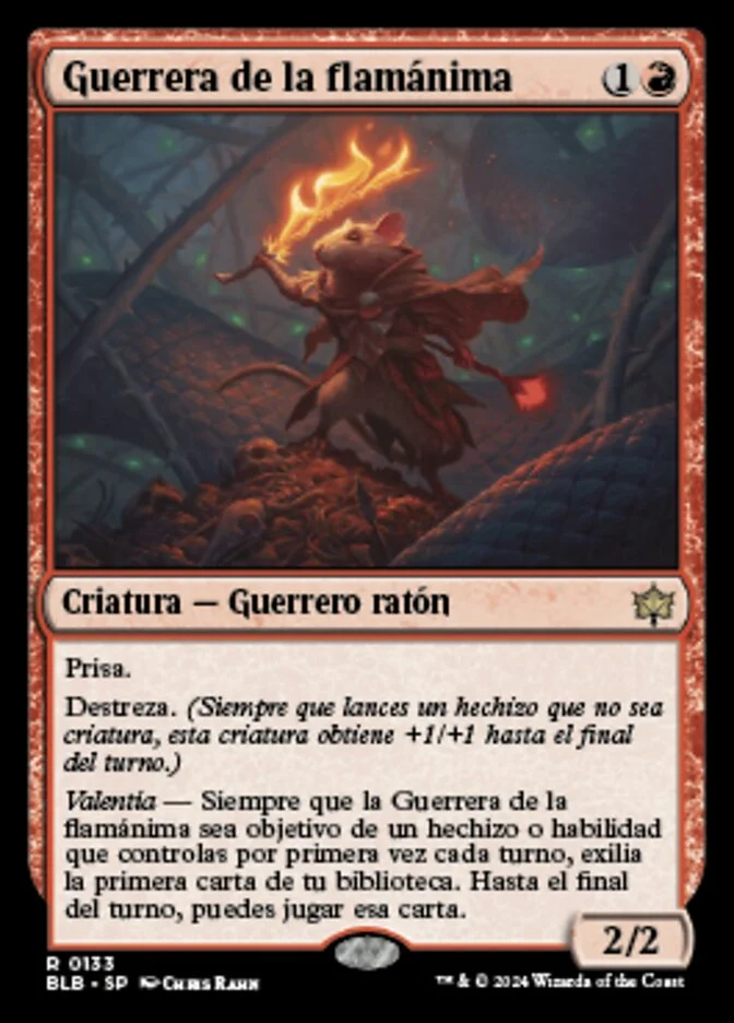Guerrera de la flamánima (Bloomburrow) - Magic: The Gathering in TCG Land