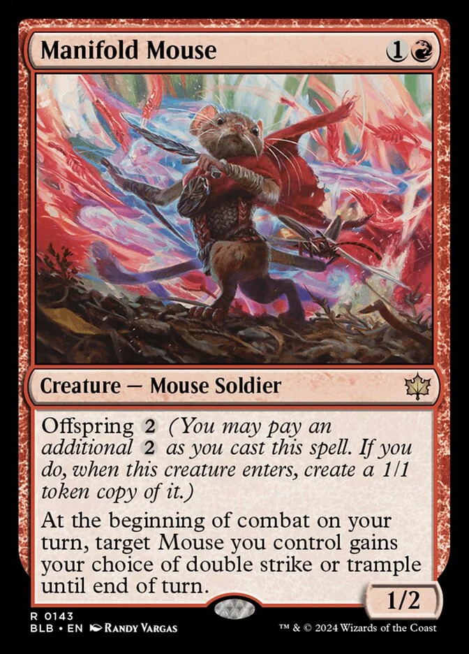 Manifold Mouse (Bloomburrow) - Magic: The Gathering in TCG Land