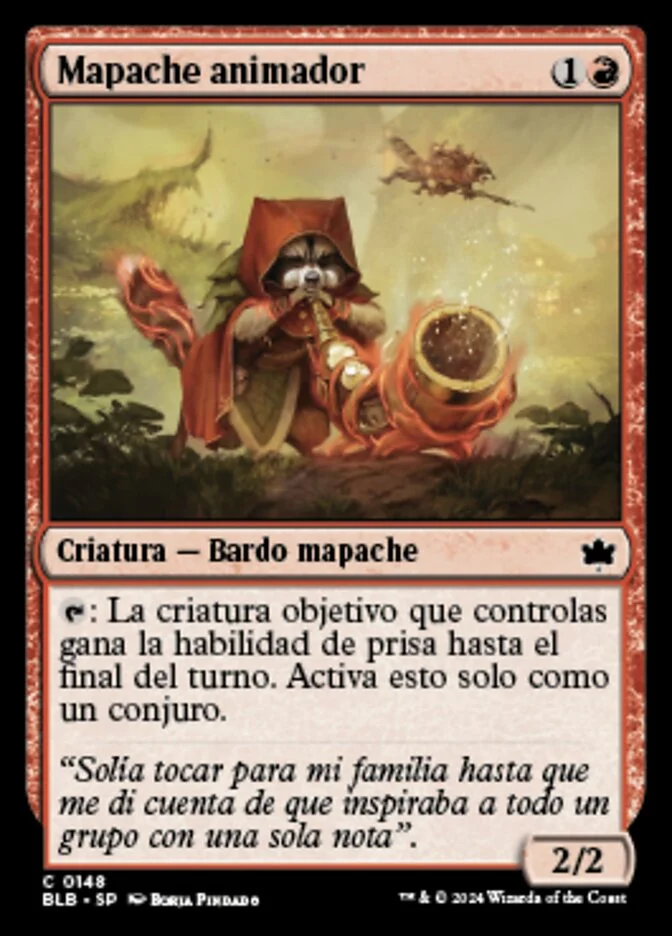 Mapache animador (Bloomburrow) - Magic: The Gathering in TCG Land