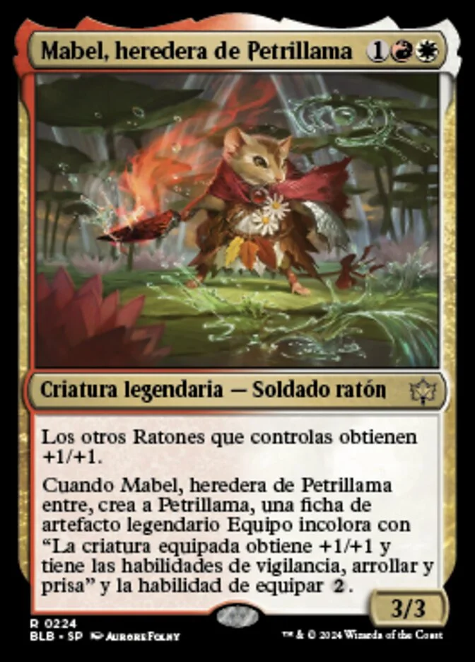 Mabel, heredera de Petrillama (Bloomburrow) - Magic: The Gathering in TCG Land