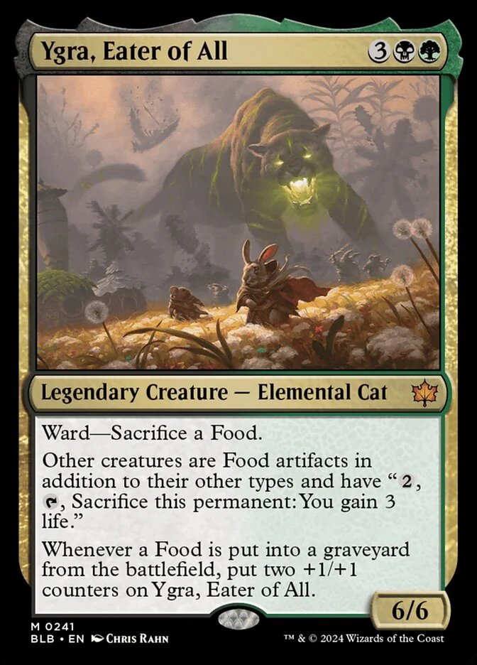 Ygra, Eater of All (Bloomburrow) - Magic: The Gathering in TCG Land