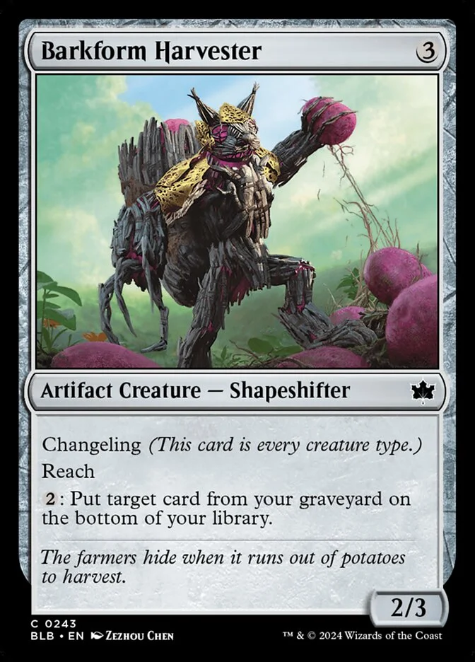 Barkform Harvester (Bloomburrow) - Magic: The Gathering in TCG Land