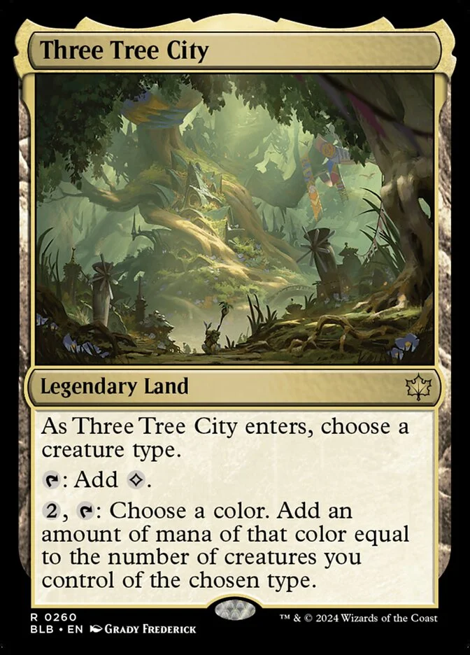 Three Tree City (Bloomburrow) - Magic: The Gathering in TCG Land